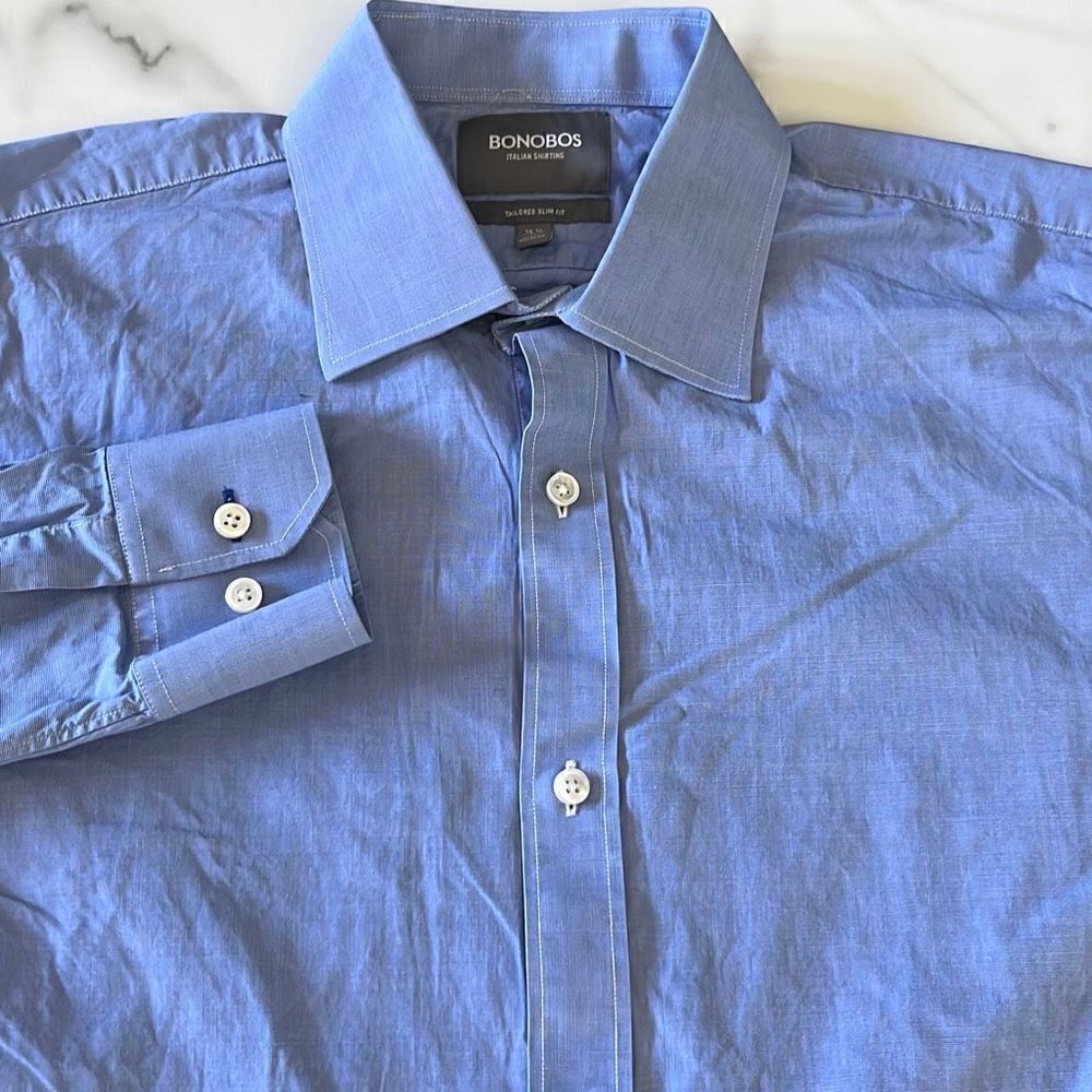 Bonobos Tailored Slim Fit Button Up Sz. 16.5/36